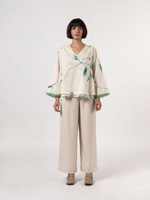 Kallie Natural Green Top