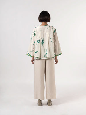 Kallie Natural Green Top