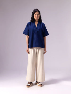 Dabhoi Indigo Top
