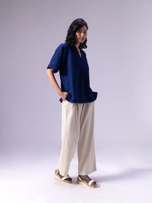 Dabhoi Indigo Top