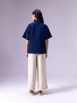 Dabhoi Indigo Top