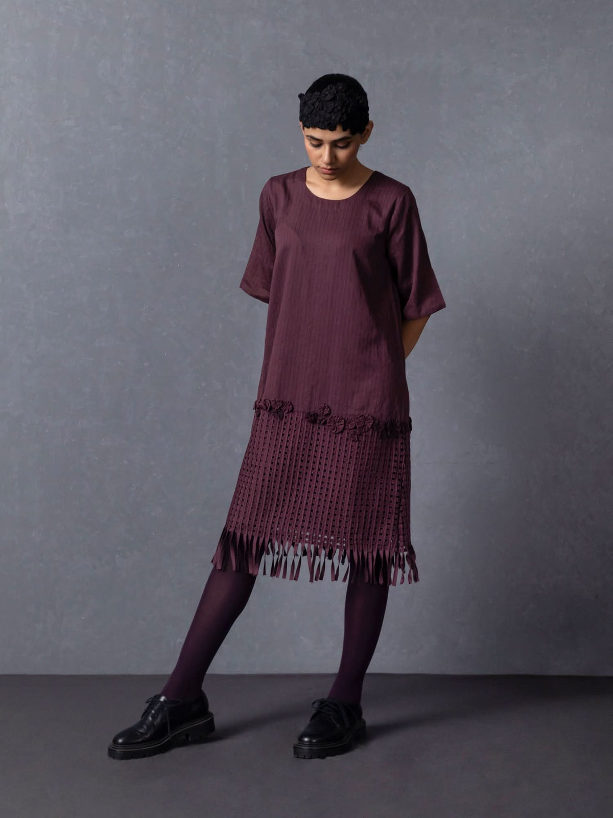 Ashiya Plum Dress