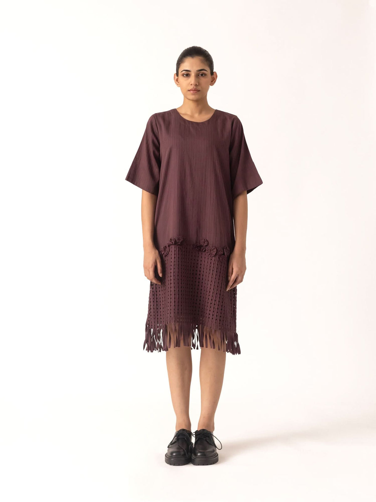 Ashiya Plum Dress