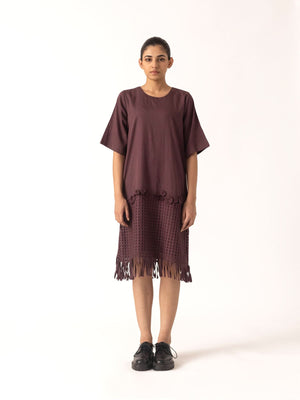 Ashiya Plum Dress