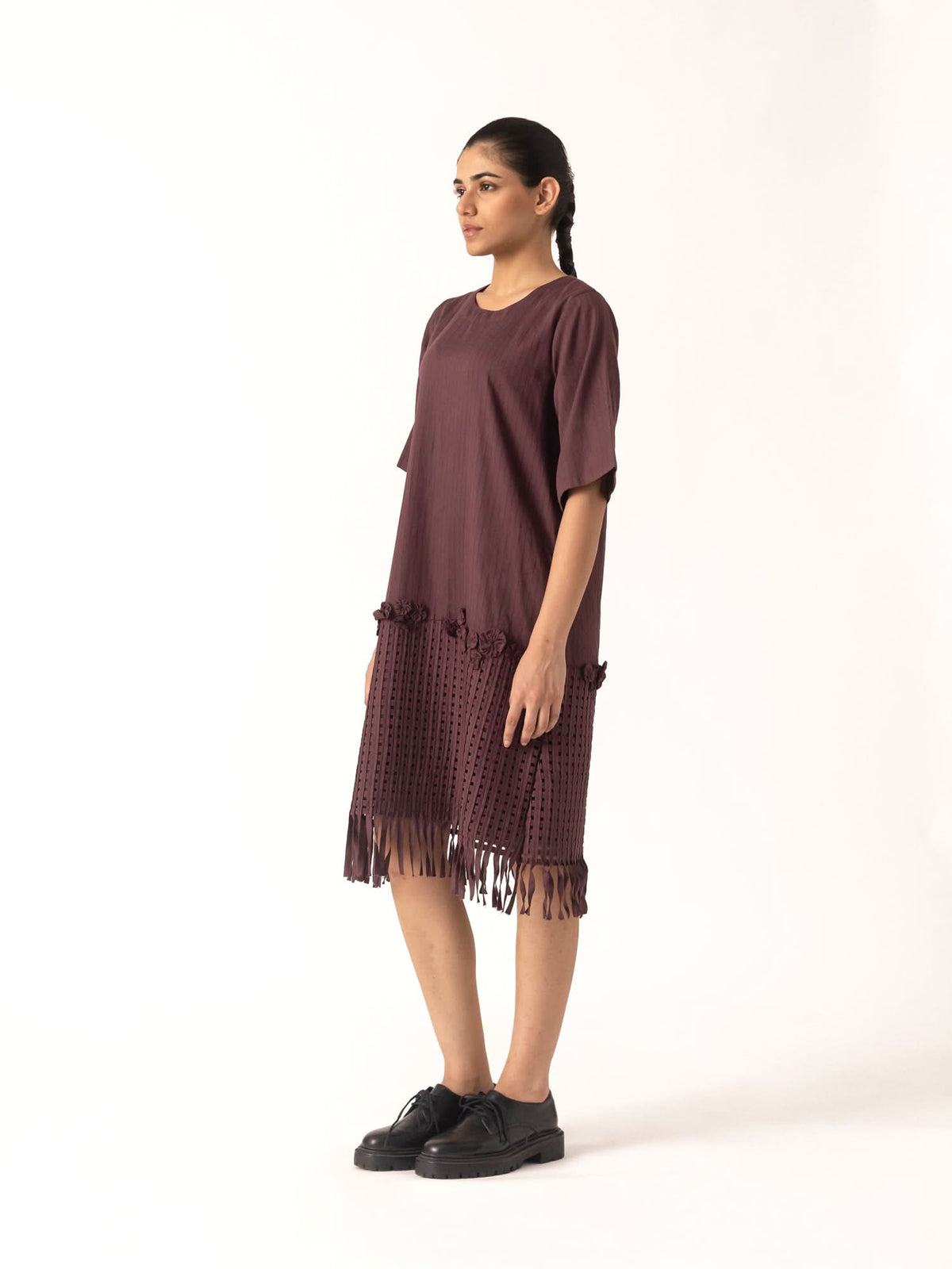 Ashiya Plum Dress