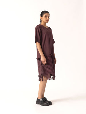Ashiya Plum Dress