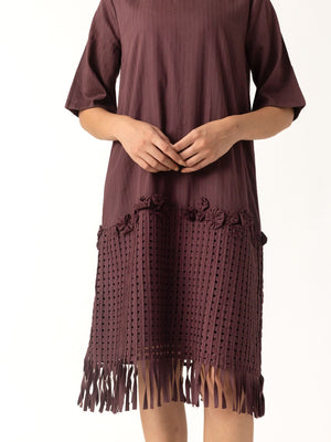 Ashiya Plum Dress