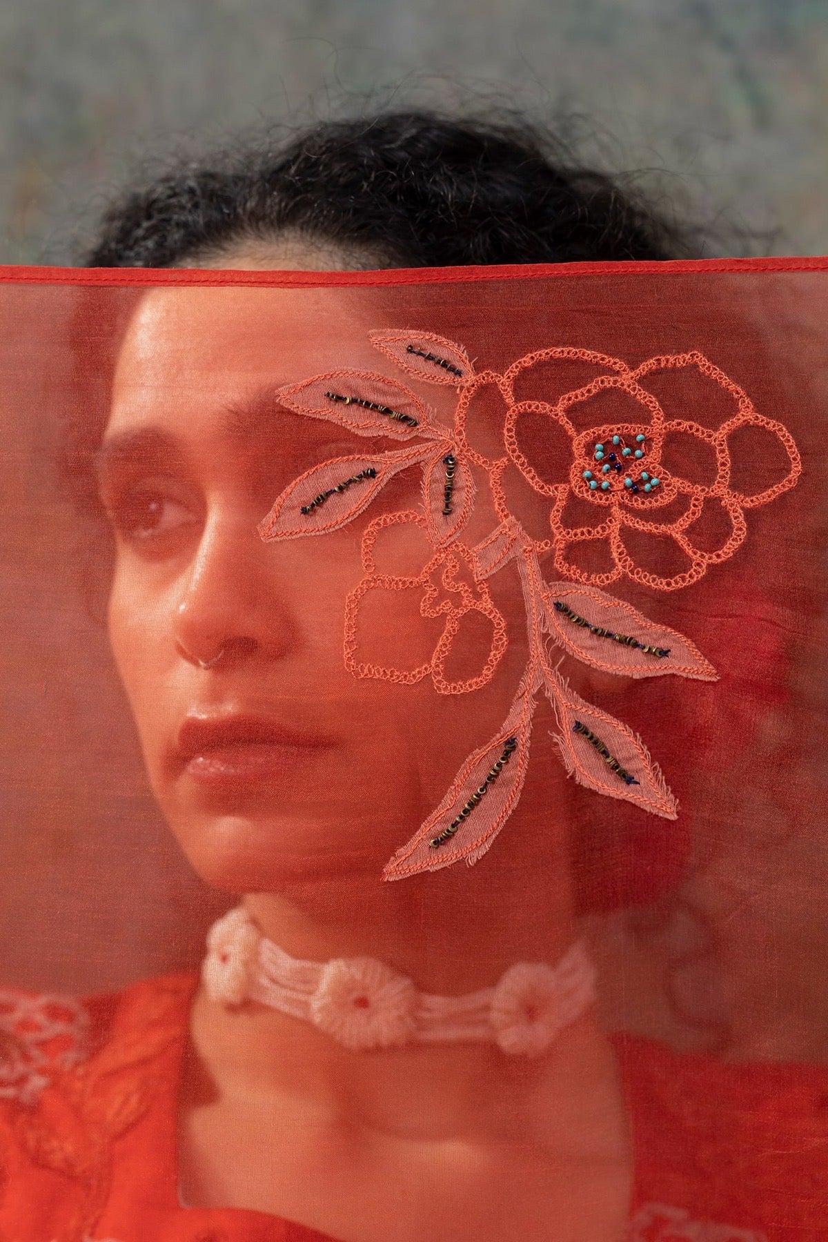Surajmukhi Red Dupatta
