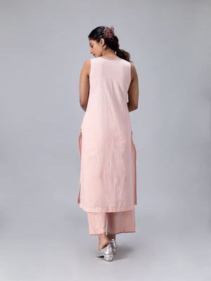 Kamini Peach Kurta