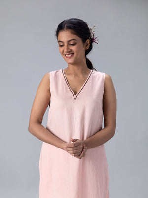 Kamini Peach Kurta