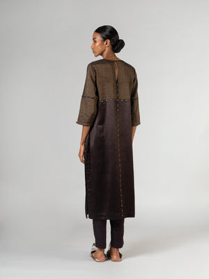 Kaachi Dark Brown Kurta