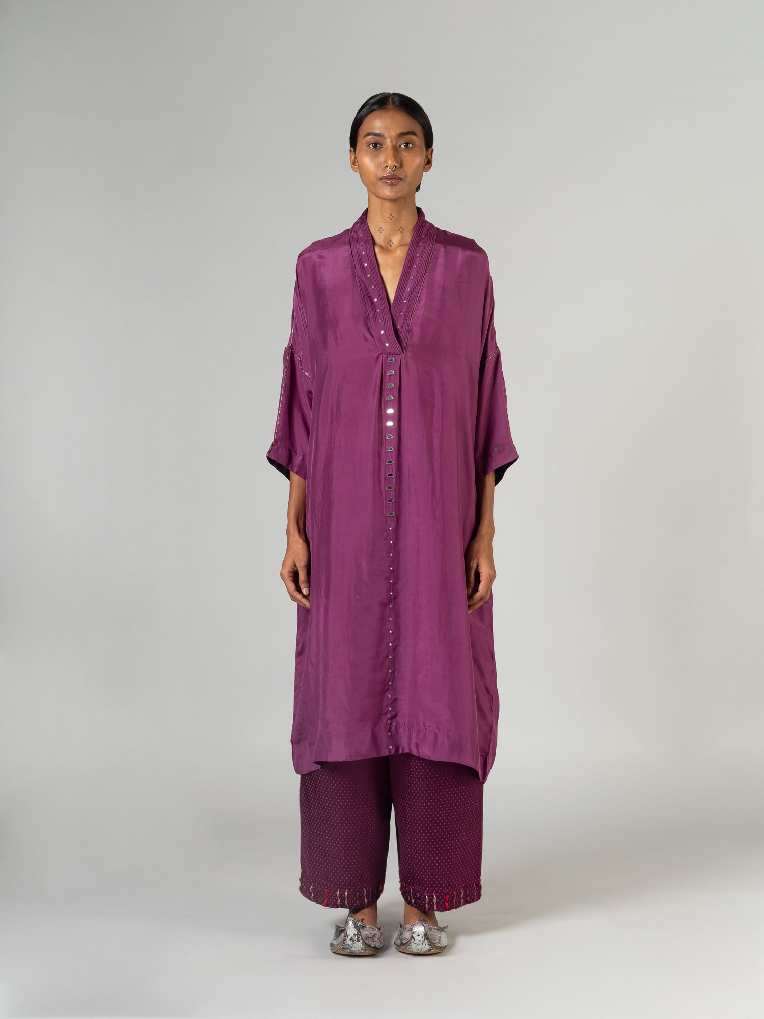 Halpat Purple Kaftan