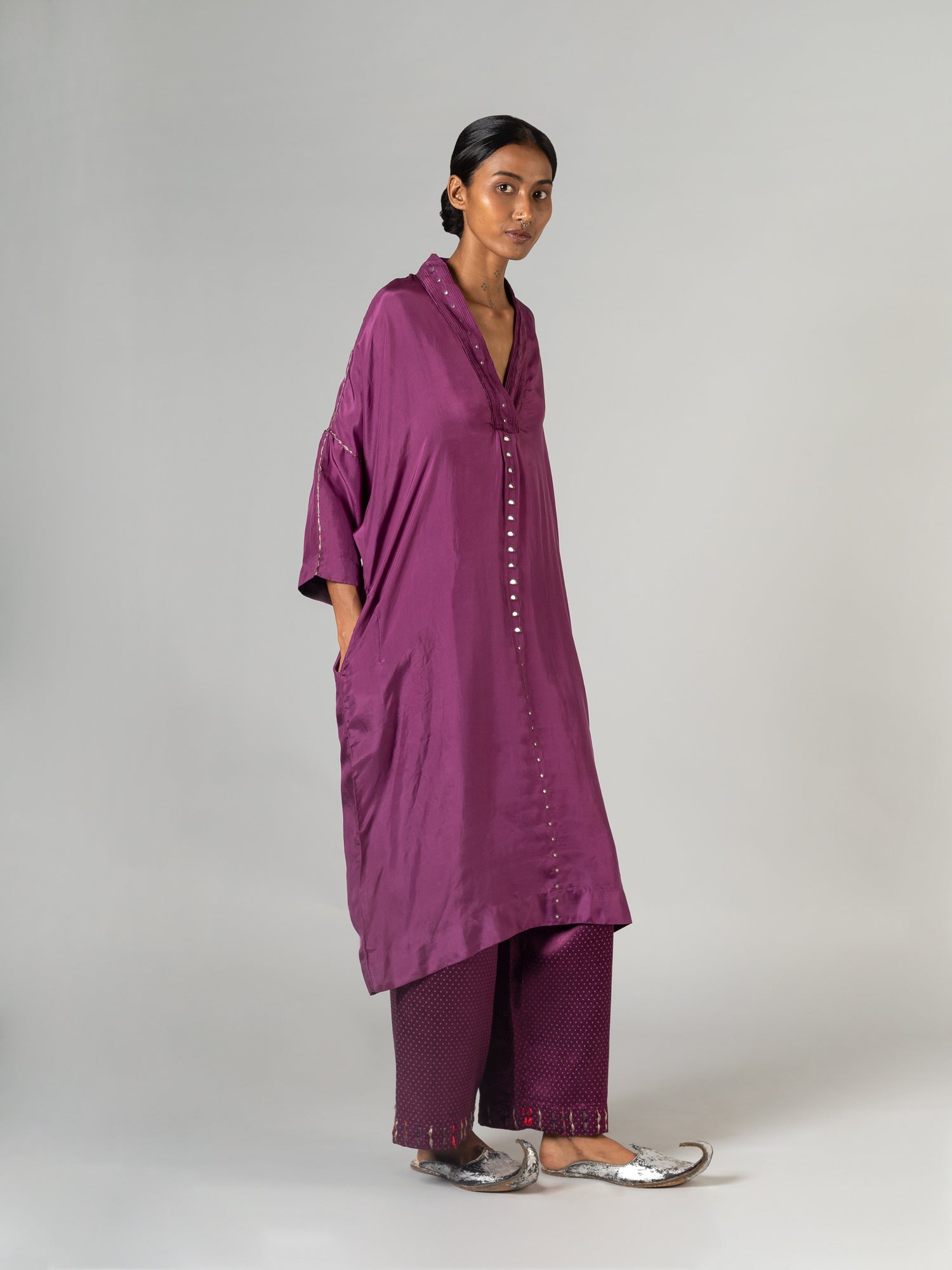 Halpat Purple Kaftan