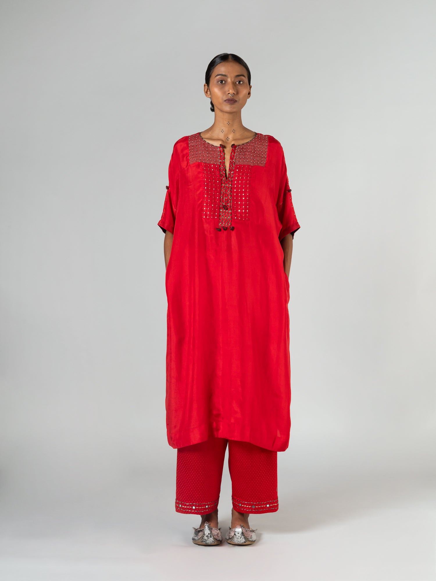 Padhar Red Kaftan