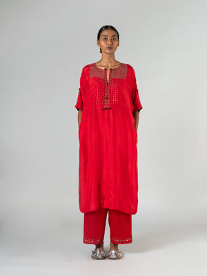 Padhar Red Kaftan