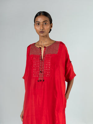 Padhar Red Kaftan