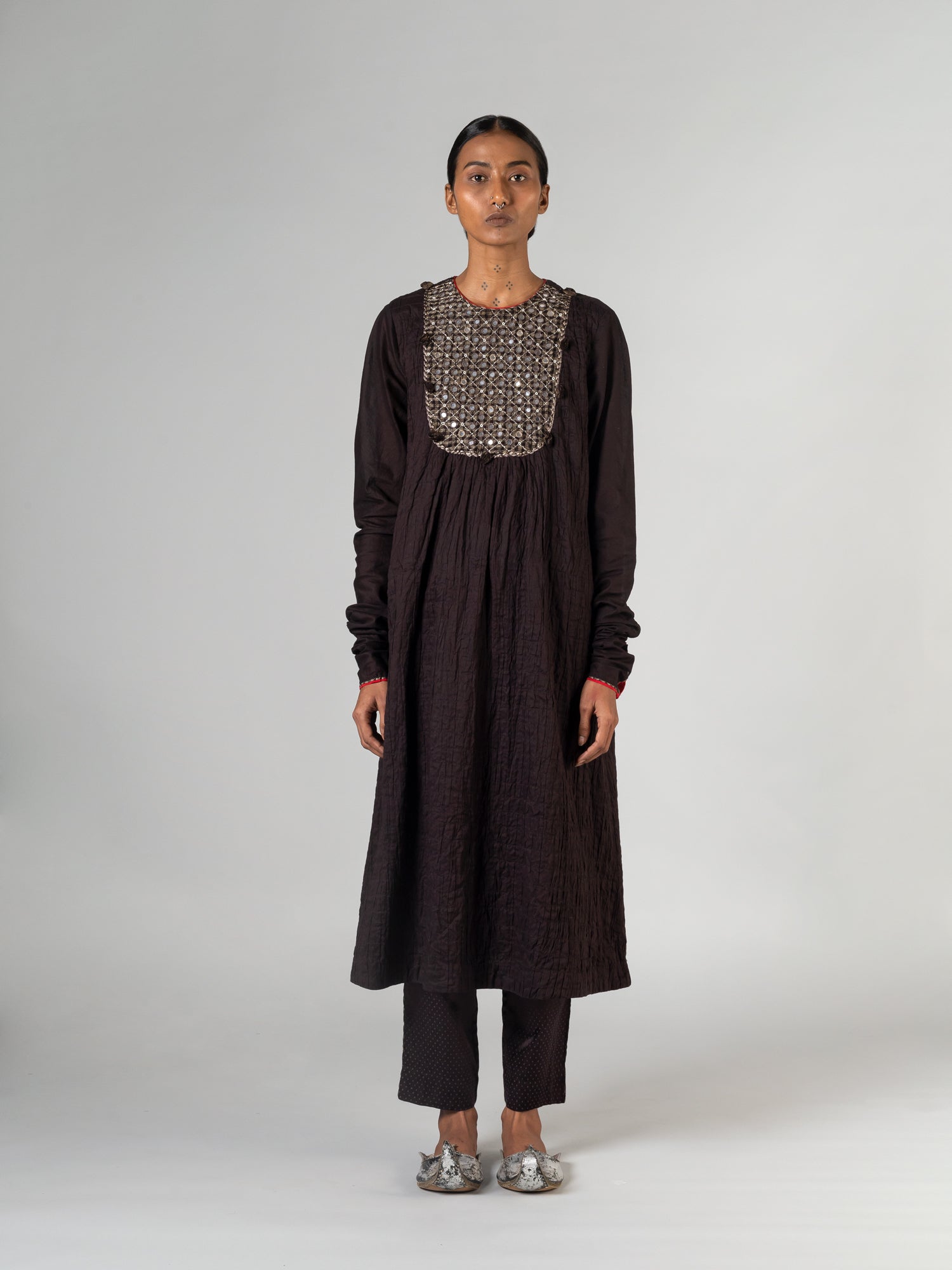 Abha Dark Brown Kurta