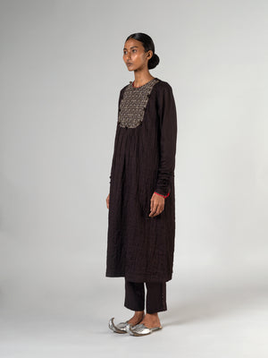 Abha Dark Brown Kurta