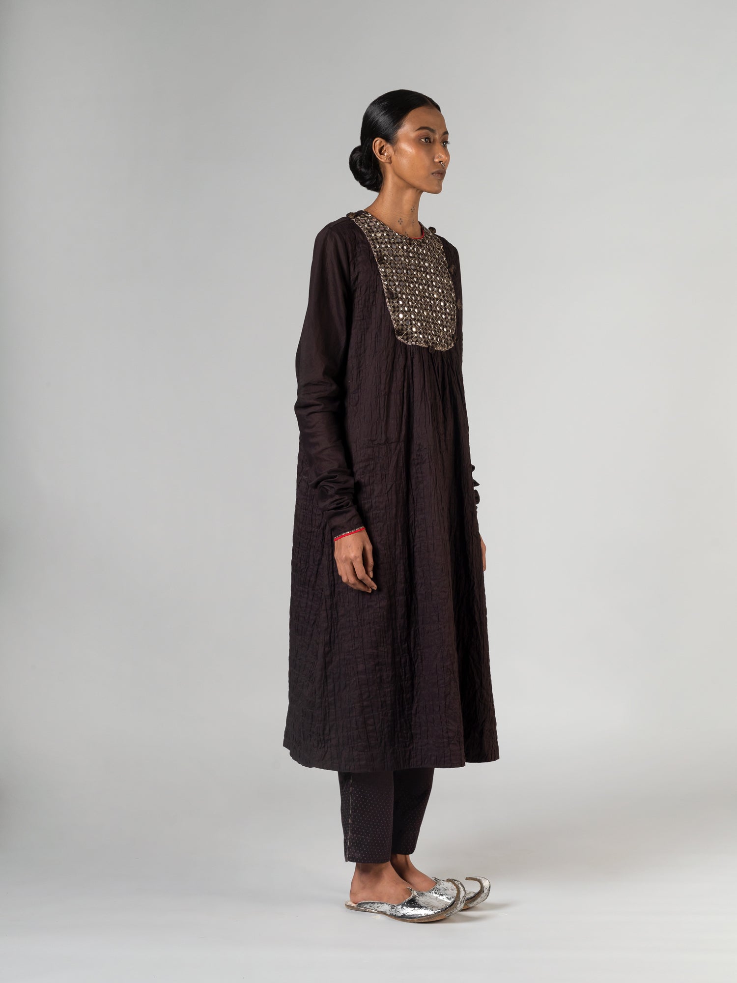 Abha Dark Brown Kurta