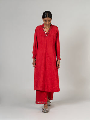 Kathi Red Kurta