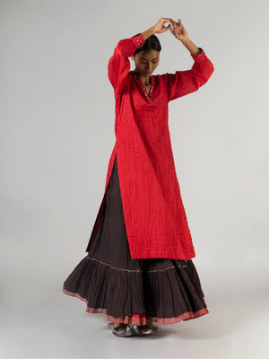 Kathi Red Kurta