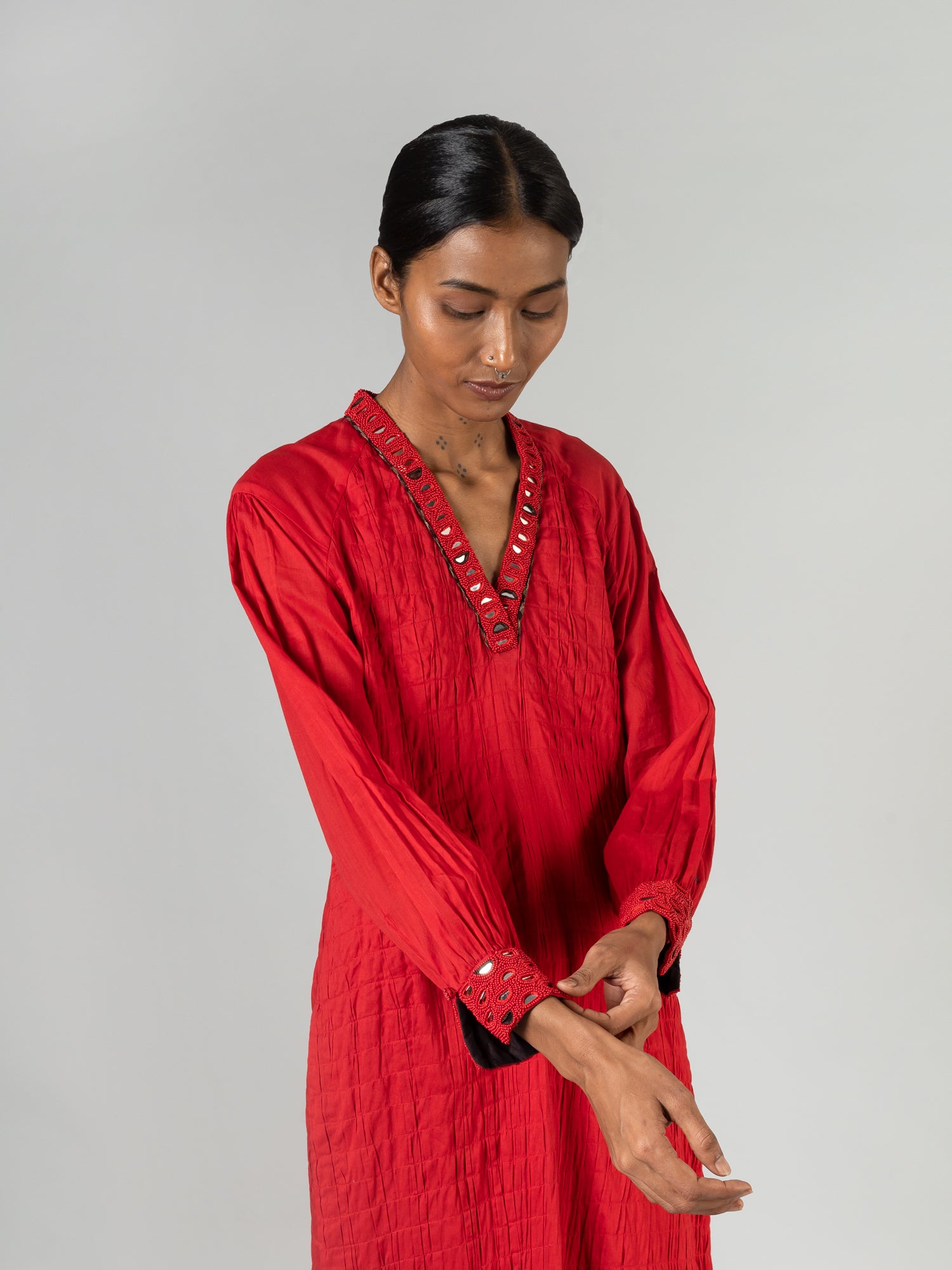 Kathi Red Kurta