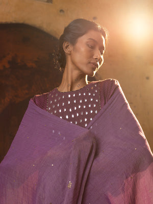 Gond Purple Dupatta