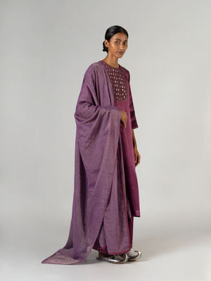 Gond Purple Dupatta
