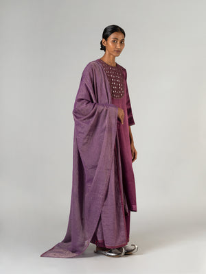 Gond Purple Dupatta