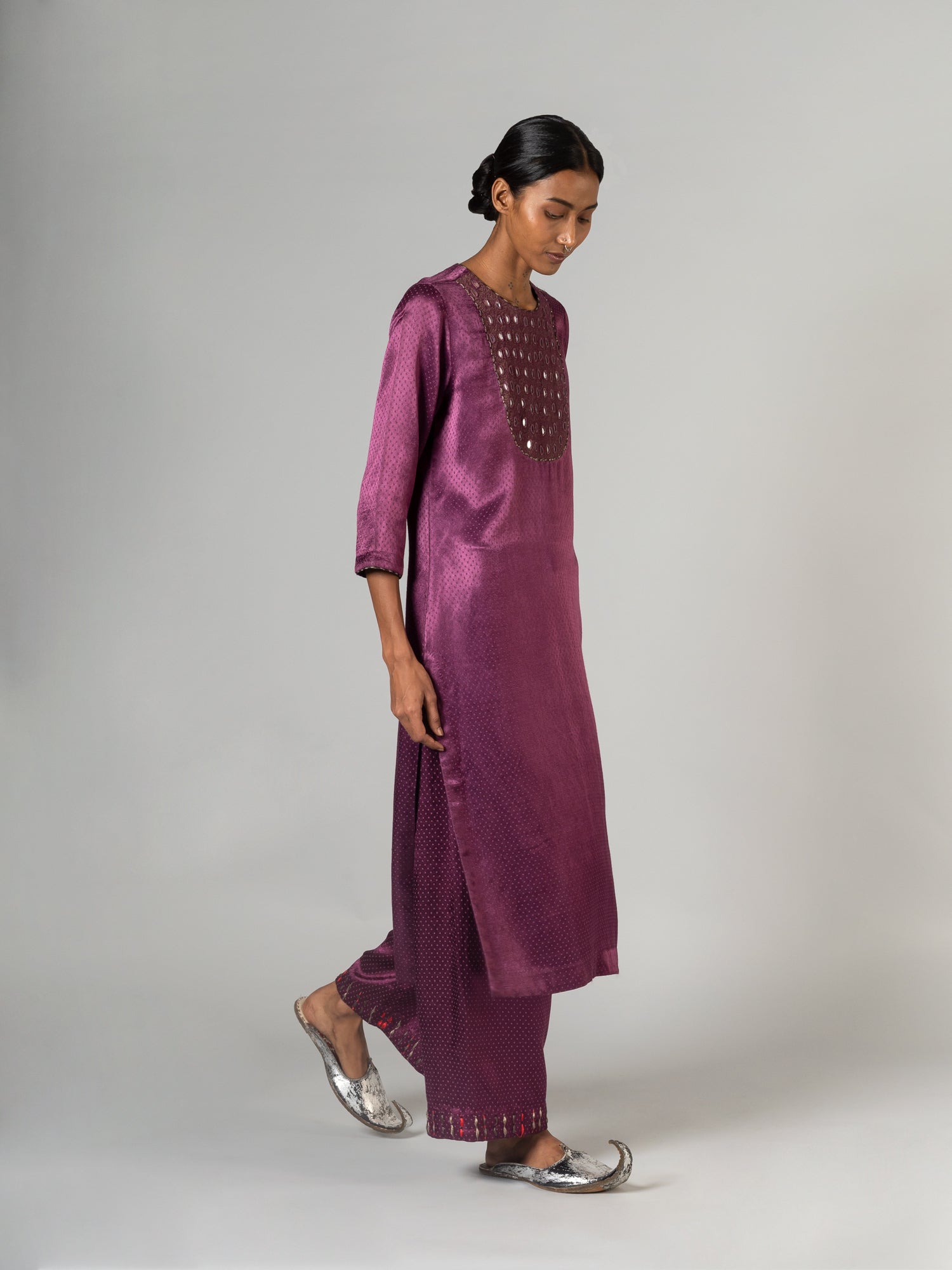 Bhil Purple Kurta