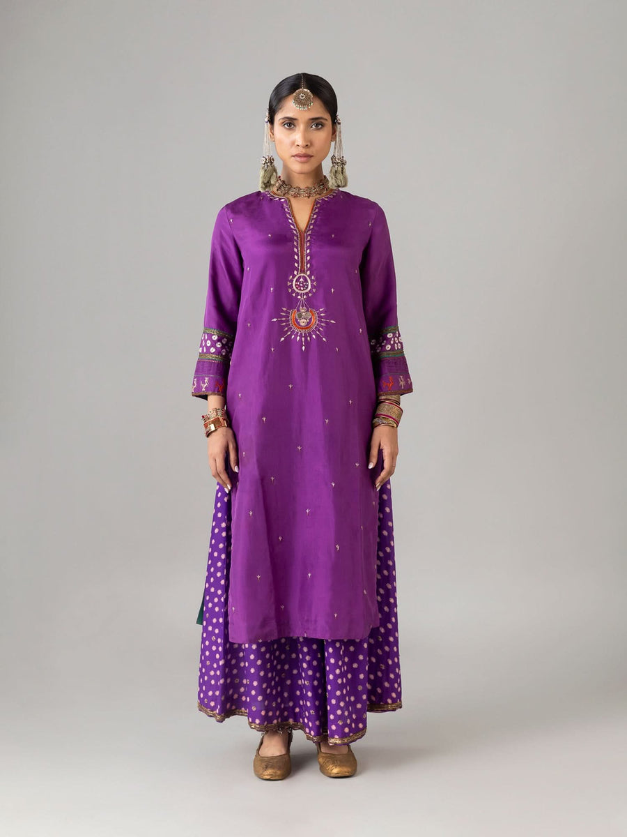 Jhelum Purple Kurta