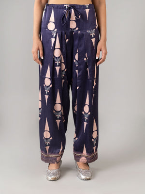 Ekamjot Indigo & Peach Salwar