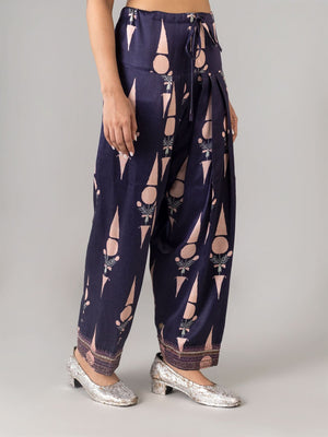 Ekamjot Indigo & Peach Salwar