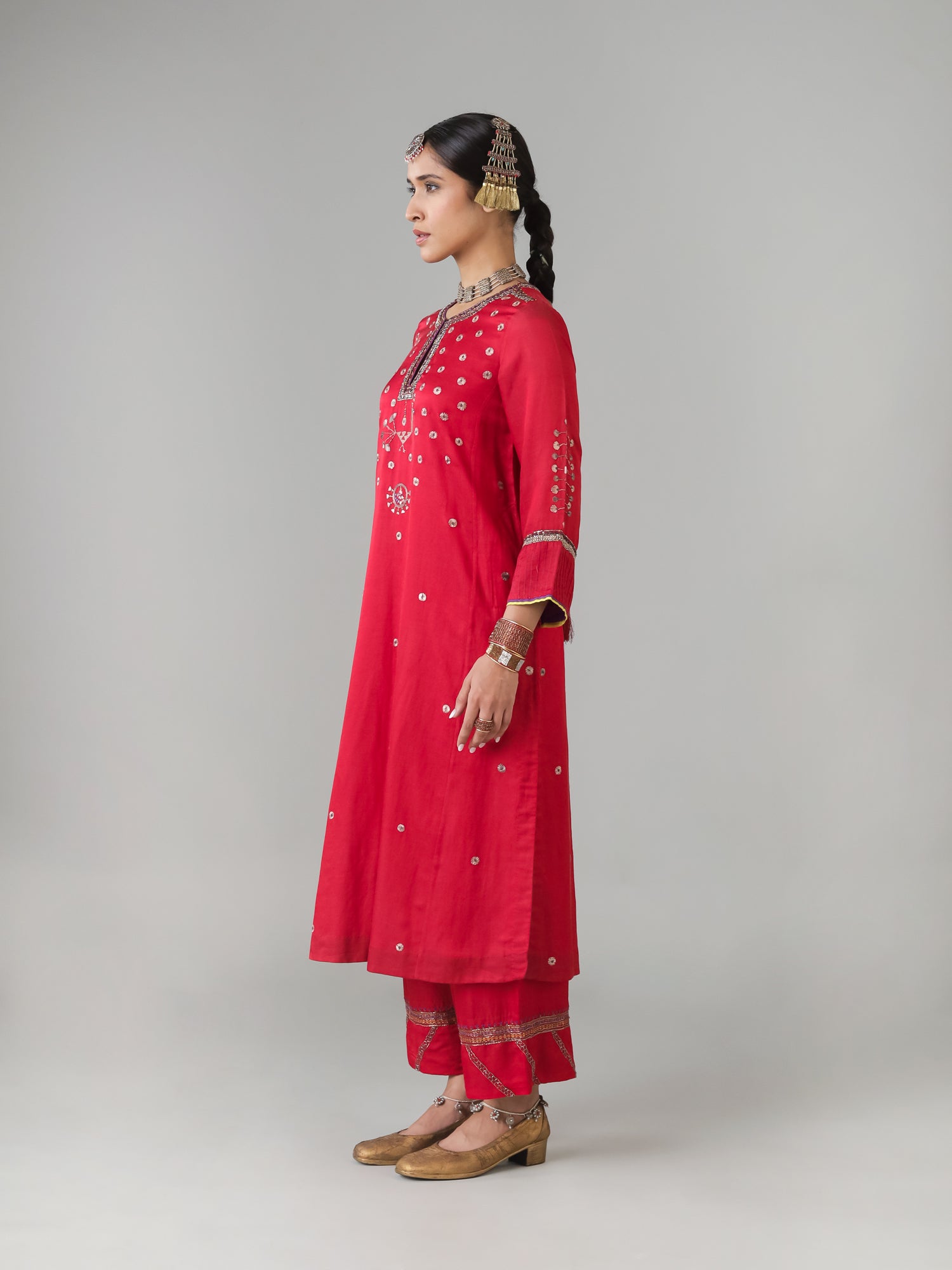 Chamba Red Kurta