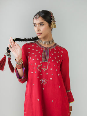 Chamba Red Kurta