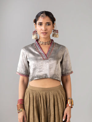 Dhakia Haze Blouse
