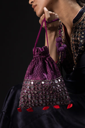 Munakis Purple Potli Bag