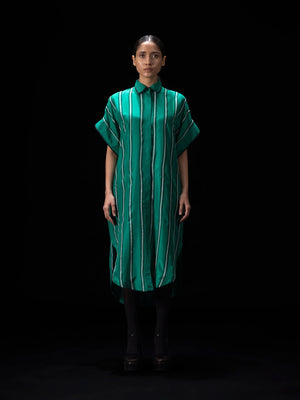 Arc Green Shirt Dress