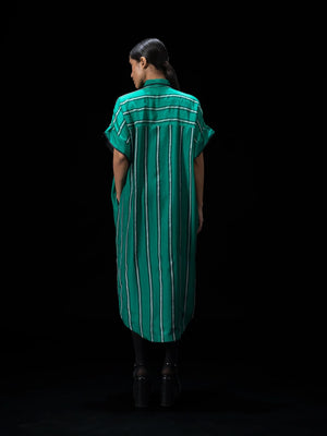 Arc Green Shirt Dress