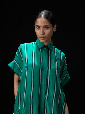 Arc Green Shirt Dress