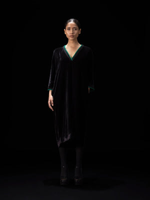 Hoop  Black Kaftan