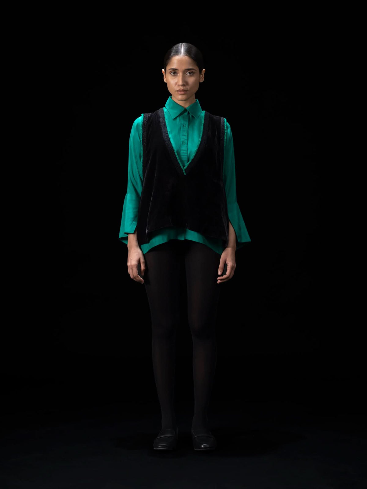 Mill Black Velvet Top