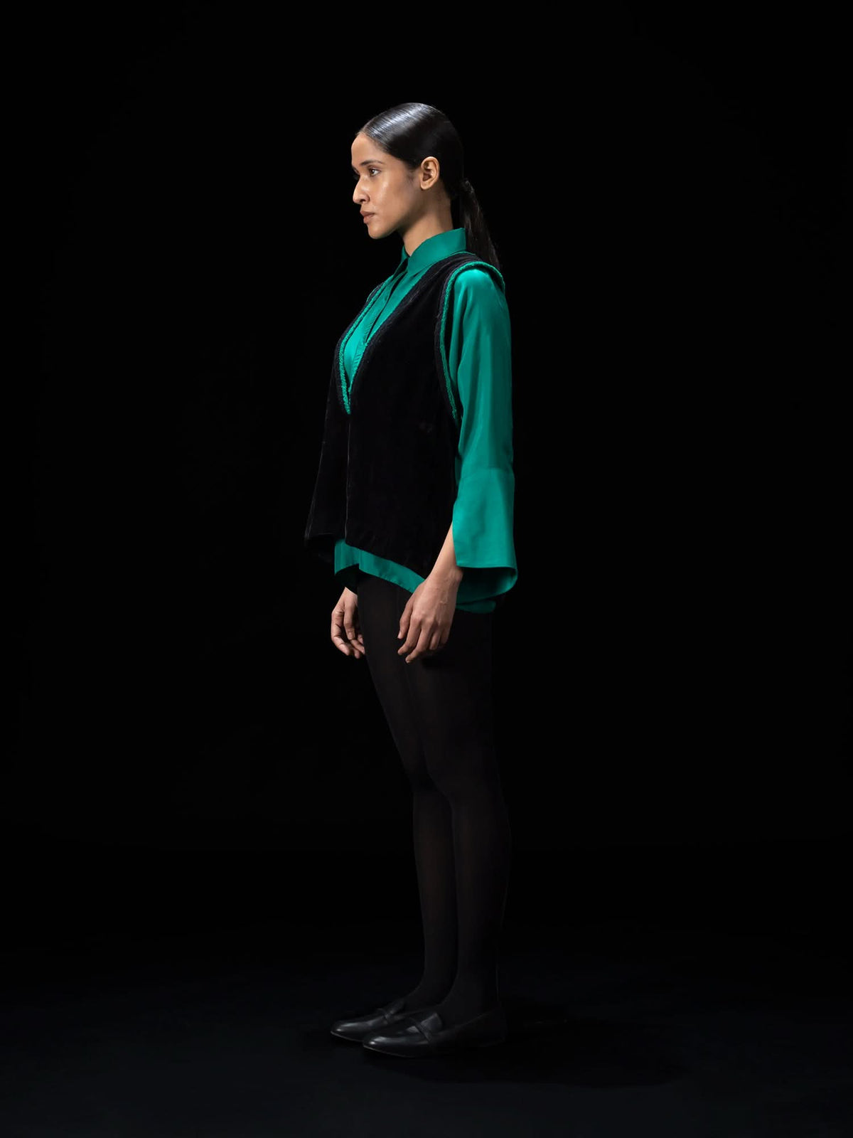 Mill Black Velvet Top