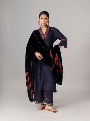 Ludhiana Black Shawl