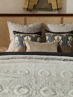 Hoops Set of 3 Steel Grey Bedding Set