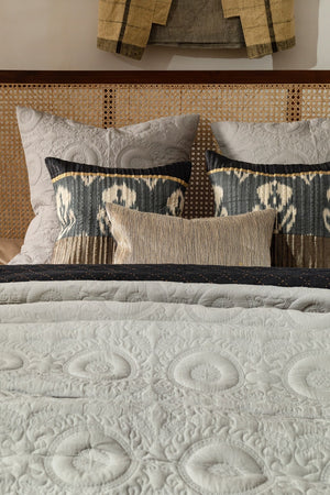 Hoops Set of 3 Steel Grey Bedding Set