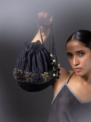 Rio Black  Potli Bag