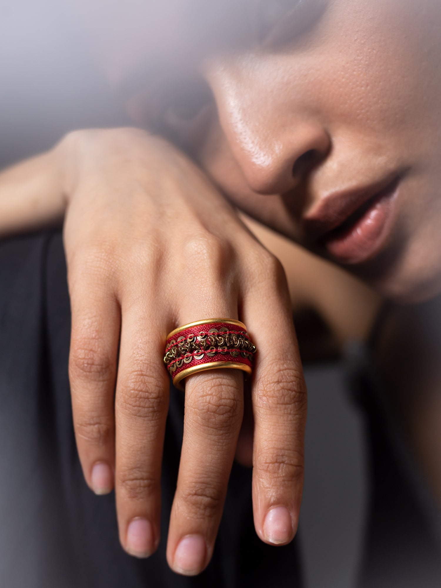 Roohani Red  Ring