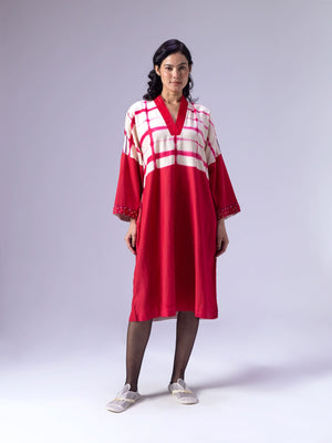 Stria Red Kaftan