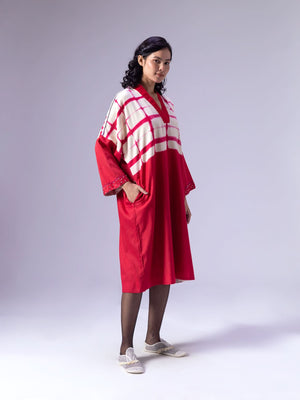 Stria Red Kaftan
